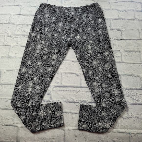 Halloween Goth Spiderweb Leggings size L/XL - Picture 5 of 11